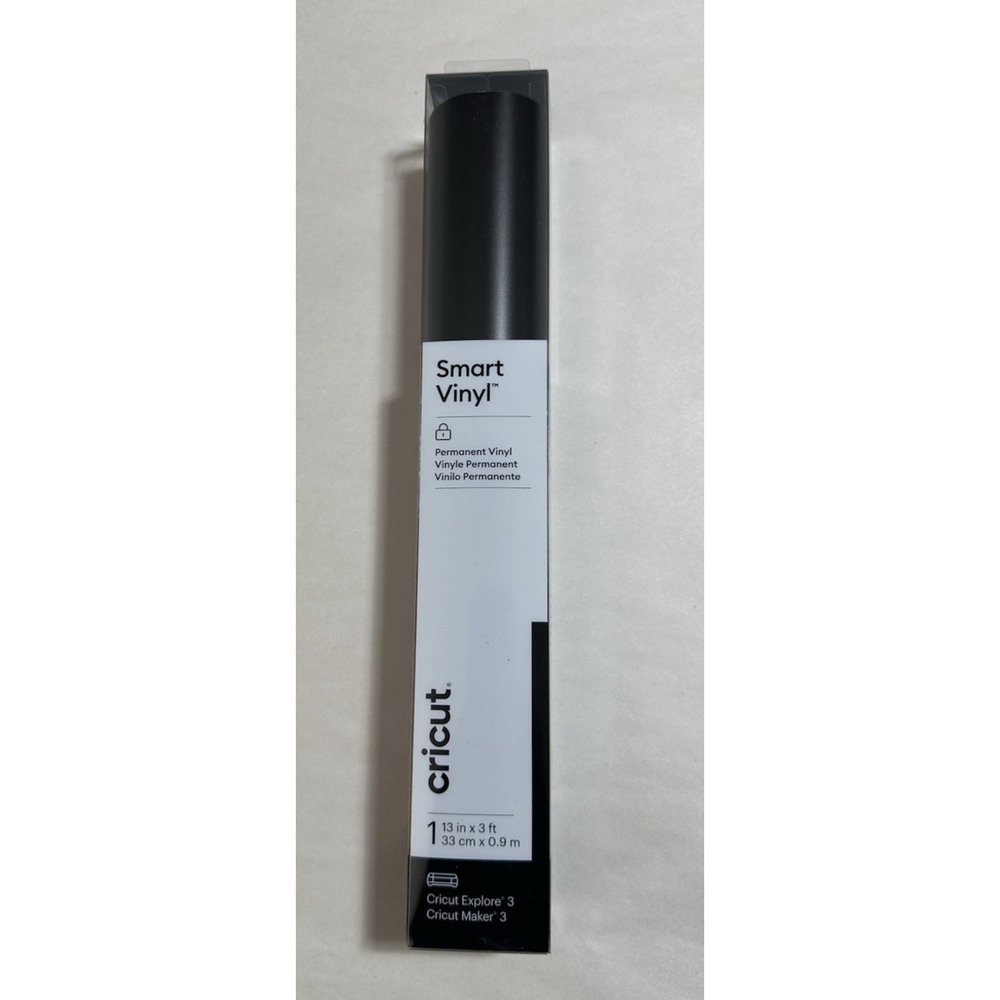 Cricut Smart Permanent Vinyl‎ (13in x 3ft) - Matte Black - New